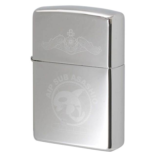 絶版/ヴィンテージ Zippo ジッポー 中古 2014年製造 海上自衛隊 潜水艦 あさしお AIP SUB ASASHIO  [A]使用感少なく状態が良い