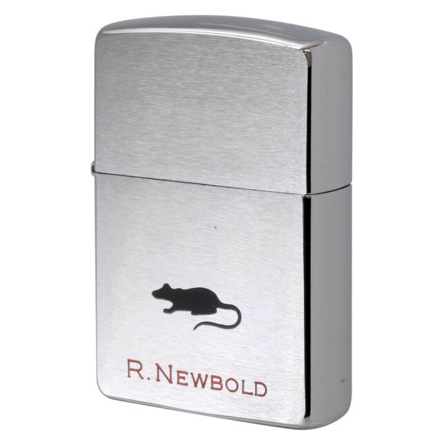 絶版/ヴィンテージ Zippo ジッポー 中古 1995年製造 ZIPPO R.Newbold アールニューボールド ネズミ  [S]ほぼ新品同様
