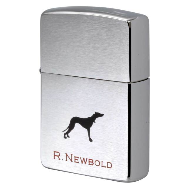 絶版/ヴィンテージ Zippo ジッポー 中古 1995年製造 ZIPPO R.Newbold アールニューボールド 犬  [S]ほぼ新品同様