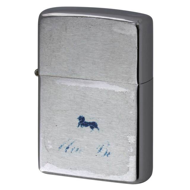 絶版/ヴィンテージ Zippo ジッポー 中古 1982年製造 クロームメッキ サテン仕上げ  [B]使用感ありやや傷汚れあり