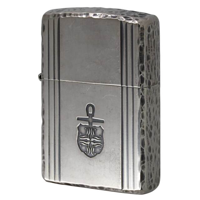 絶版/ヴィンテージ Zippo ジッポー 中古 2006年製造 シールド エンブレム サイド 槌目  [B]使用感ありやや傷汚れあり