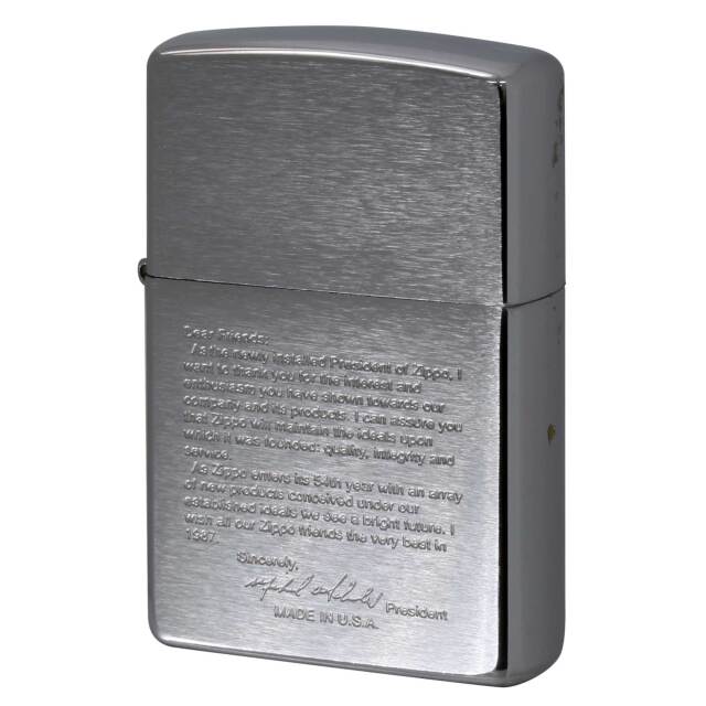 絶版/ヴィンテージ Zippo ジッポー 中古 1998年製造 ZIPPO社3代目社長 MICHAEL.A.SCHULER メッセージ  [A]使用感少なく状態が良い