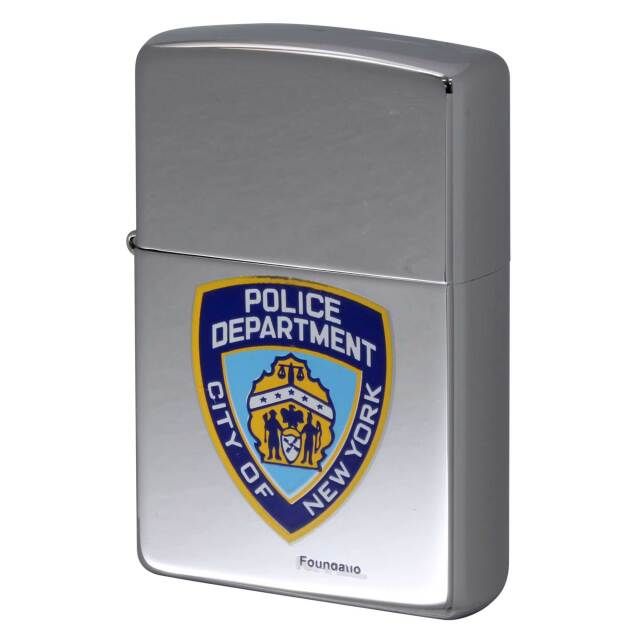 絶版/ヴィンテージ Zippo ジッポー 中古 2002年製造 POLICE DEPARTMENT ニューヨーク市警 SV  [A]使用感少なく状態が良い