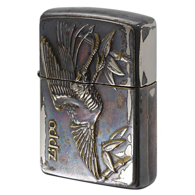 絶版/ヴィンテージ Zippo ジッポー 中古 1994年製造 1000個限定 不死鳥 フェニックス プレート貼り シリアルナンバーNo.0775  [C]使用感あり傷汚れあり