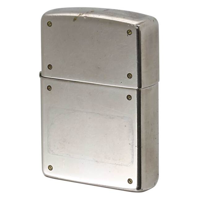 絶版/ヴィンテージ Zippo ジッポー 中古 1998年製造 スクリュー  鏡面 SILVER PLATE  [C]使用感あり傷汚れあり