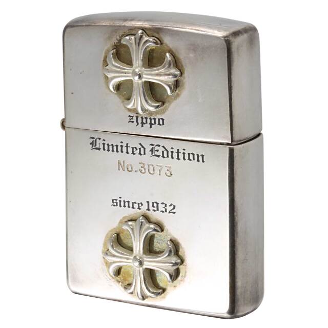 絶版/ヴィンテージ Zippo ジッポー 中古 1999年製造 LimitedEdition クロス 十字架 シリアルナンバーNo.3073  [C]使用感あり傷汚れあり