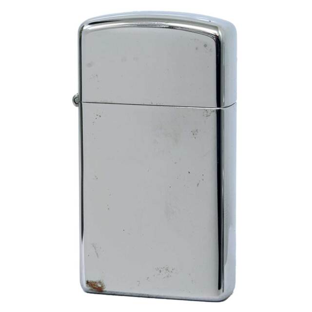 絶版/ヴィンテージ Zippo ジッポー 中古 1977年製造 クロームポリッシュ スリム No.1610  [C]使用感あり傷汚れあり