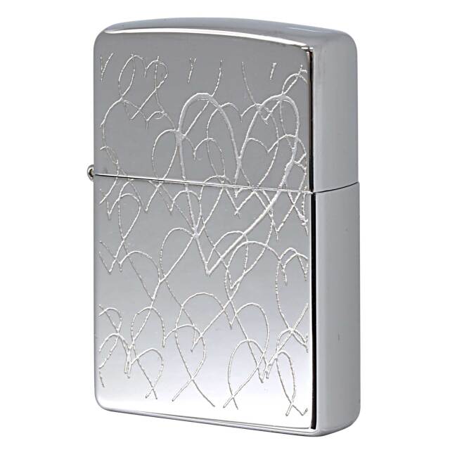 絶版/ヴィンテージ Zippo ジッポー 中古 2003年製造 ZIPPO Paul Smith ポール・スミス 試作品 ランダムハート SV  [S]ほぼ新品同様