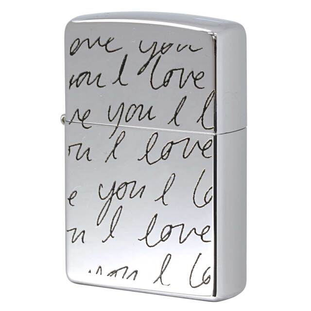 絶版/ヴィンテージ Zippo ジッポー 中古 2003年製造 ZIPPO Paul Smith ポール・スミス 試作品 ランダム I Love You ブラック  [S]ほぼ新品同様