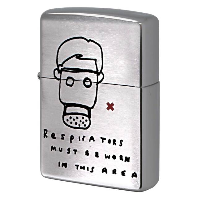 絶版/ヴィンテージ Zippo ジッポー 中古 2000年製造 ZIPPO R.Newbold アールニューボールド ガスマスク  [S]ほぼ新品同様