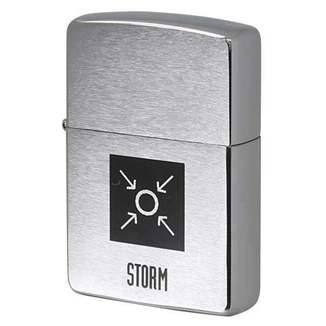 絶版/ヴィンテージ Zippo ジッポー 中古 1997年製造 ZIPPO R.Newbold アールニューボールド STORM  [S]ほぼ新品同様