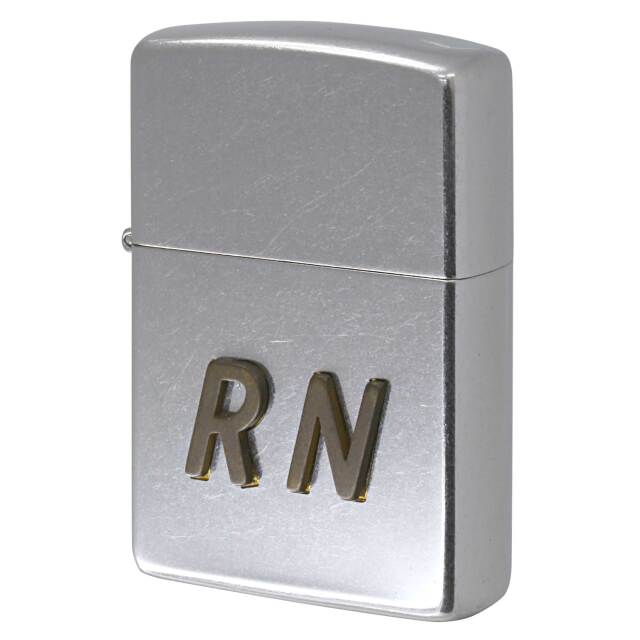 絶版/ヴィンテージ Zippo ジッポー 中古 1994年製造 ZIPPO R.Newbold アールニューボールド RN メタル貼付け  [S]ほぼ新品同様