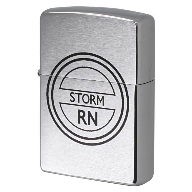絶版/ヴィンテージ Zippo ジッポー 中古 1996年製造 ZIPPO R.Newbold アールニューボールド RN STORM  [S]ほぼ新品同様