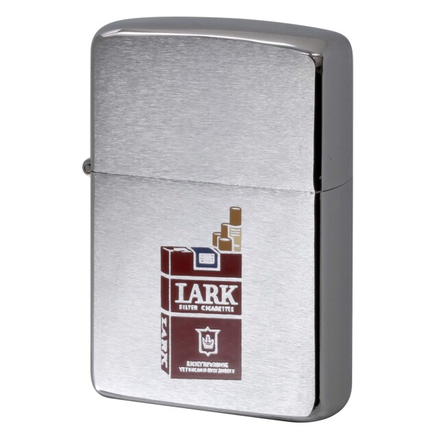 絶版/ヴィンテージ Zippo ジッポー 中古 1981年製造 LARK 赤 タバコパッケージデザイン  [A]使用感少なく状態が良い