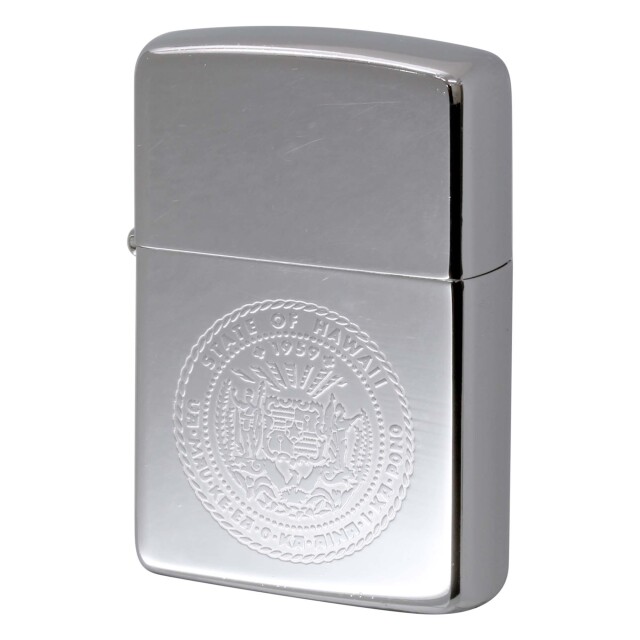 絶版/ヴィンテージ Zippo ジッポー 中古 1990年製造 STATE OF HAWAII  [B]使用感ありやや傷汚れあり