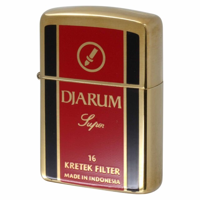 絶版/ヴィンテージ Zippo ジッポー 中古 1990年製造 DJARUM Super 16 ジャルム  [A]使用感少なく状態が良い
