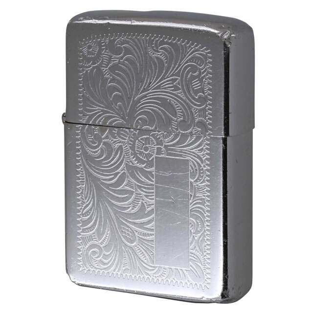 絶版/ヴィンテージ Zippo ジッポー 中古 1977年製造 ベネチアン Venetian High Polish Chrome 鏡面  #352  [C]使用感あり傷汚れあり