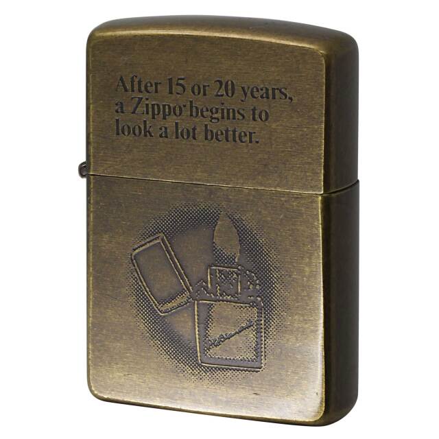 絶版/ヴィンテージ Zippo ジッポー 中古 1993年製造 After 15 or 20 years ZIPPOアイコン  [A]使用感少なく状態が良い