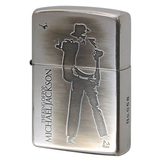 絶版/ヴィンテージ Zippo ジッポー 中古 2009年製造 マイケルジャクソン MJ-032 No.058  [N]未使用・新品