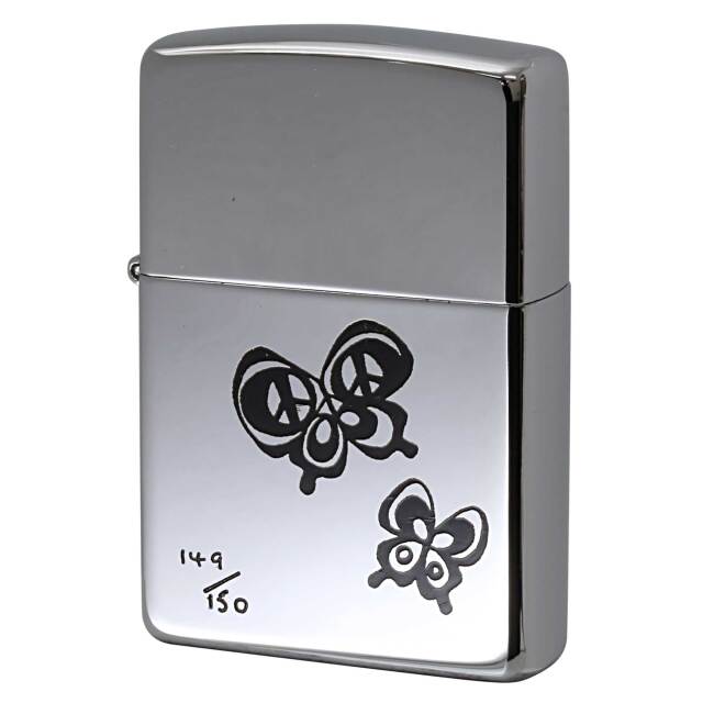 絶版/ヴィンテージ Zippo ジッポー 中古 2002年製造 ZIPPO Paul Smith ポール・スミス 蝶 シリアルナンバー 149/150  [S]ほぼ新品同様