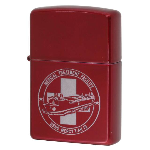 絶版/ヴィンテージ Zippo ジッポー 中古 2006年製造 USNS Mercy T-AH-19 アメリカ海軍 病院船  [S]ほぼ新品同様