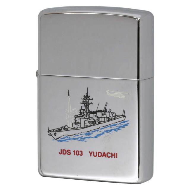 絶版/ヴィンテージ Zippo ジッポー 中古 2000年製造 海上自衛隊 護衛艦 ゆうだち JDS 103（DD 103）  [S]ほぼ新品同様
