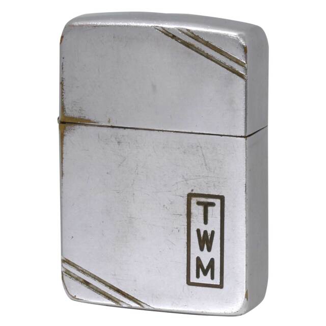 絶版/ヴィンテージ Zippo ジッポー 中古 1941年製造 1941オリジナル ダイアゴナルライン TWM  [B]使用感ありやや傷汚れあり