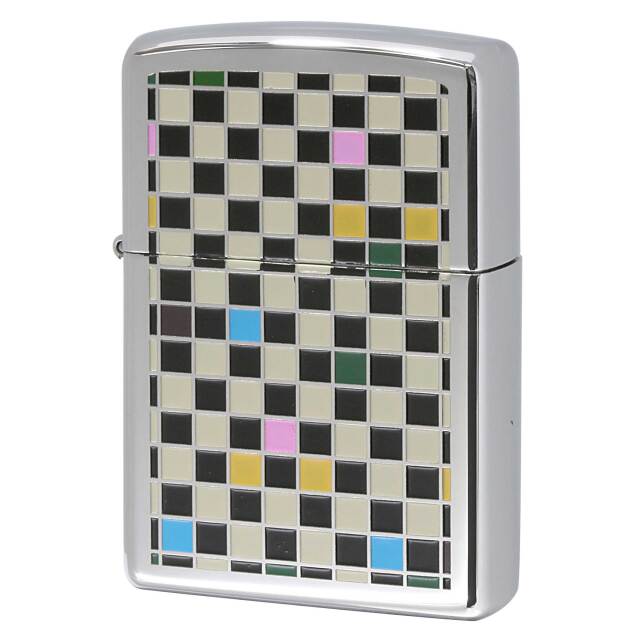 絶版/ヴィンテージ Zippo ジッポー 中古 2005年製造 ZIPPO Paul Smith チェック＆ストライプ  [S]ほぼ新品同様