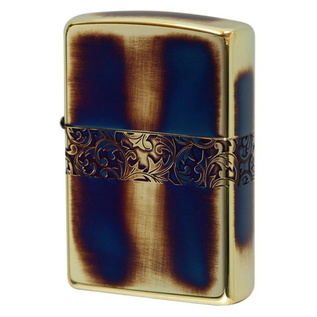Zippo ジッポー アラベスク 唐草 ライン 金イブシ Classic Arabesque CLA-E メール便可