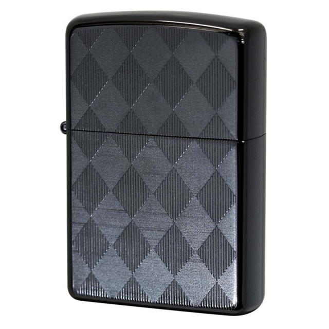 Zippo ジッポー アーガイル柄 ブラック チタンコーティング Titanium Coating Series Ti-BK-A（D） メール便可