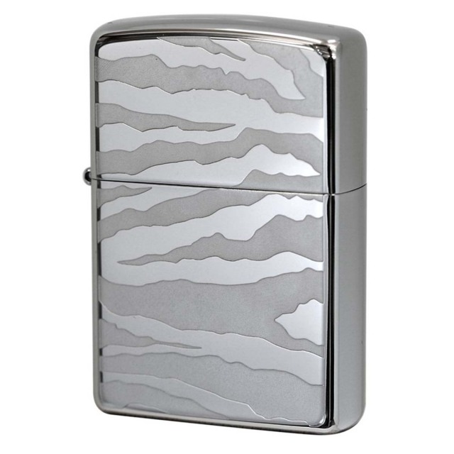 Zippo ジッポー ゼブラ アニマル柄 シルバー チタンコーティング Titanium Coating Series Ti-S-Z（B） メール便可