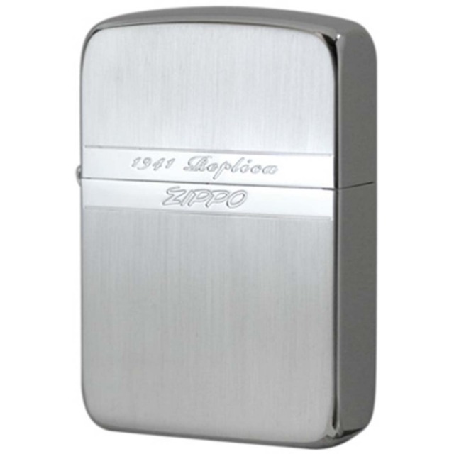 Zippo ジッポー 1941レプリカ ミラーライン 銀メッキ サテーナ SV
