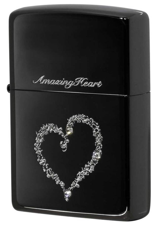 Zippo ジッポー Amazing Heart＆Cross アメージングハート BK メール便可