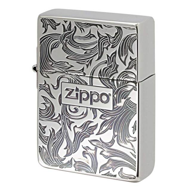 Zippo ジッポー 1935レプリカ アラベスク 唐草 両面加工 Arabesque 銀イブシ SI