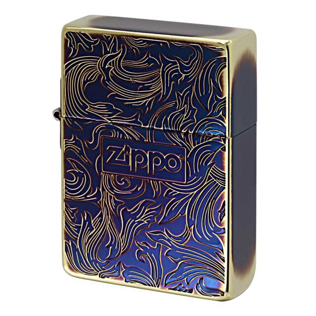 Zippo ジッポー 1935レプリカ アラベスク 唐草 両面加工 Arabesque 金イブシ ゴールドタンク GI