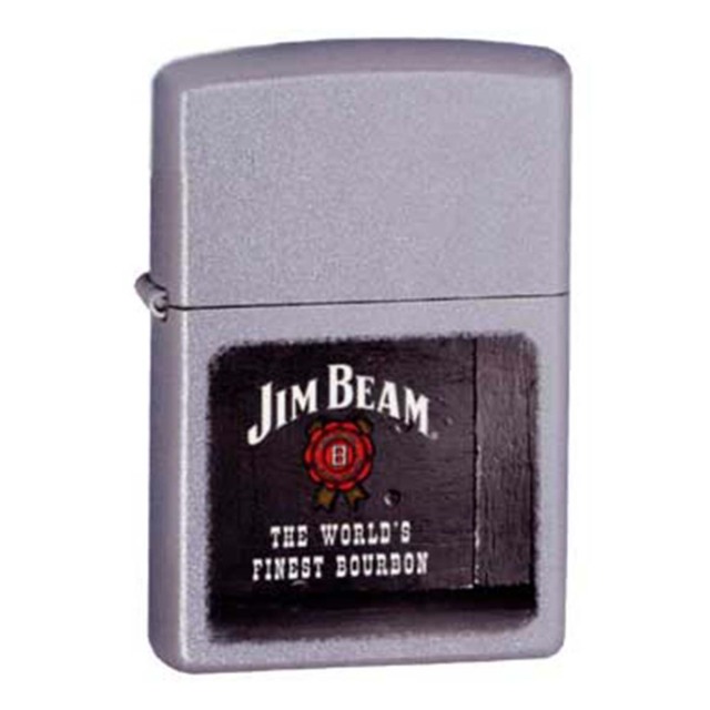 Zippo ジッポー ジムビーム 酒 花飾り Jim Bearm Rosette サテンクローム 21018 メール便可