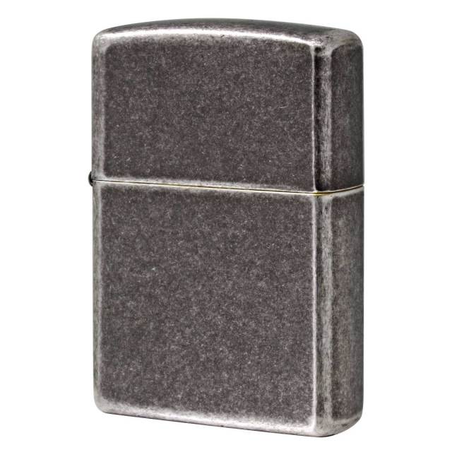 Zippo ジッポー 無地 アンティークフィニッシュ シルバー Antique Silver 121FB メール便可