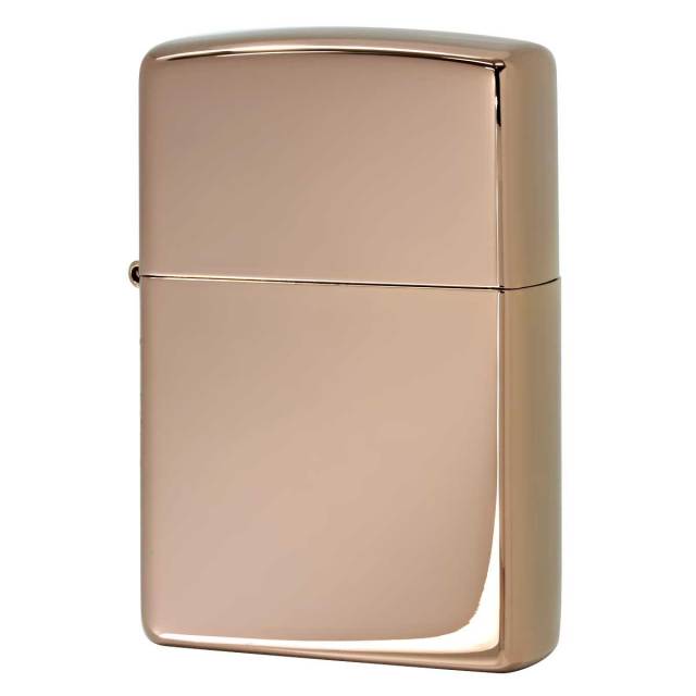 Zippo ジッポー 無地 ローズゴールド 鏡面 ポリッシュ High Polish Rose Gold 49190 メール便可