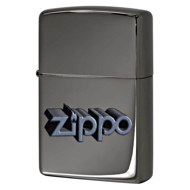 Zippo ジッポー ジッポ ロゴ 3D 立体 Zippo Design ブラックアイス 49417 メール便可
