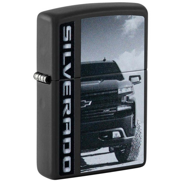 Zippo ジッポー シボレー シルバラード ゼネラルモーターズ アメリカ 自動車 Chevrolet ブラックマット 48407 メール便可
