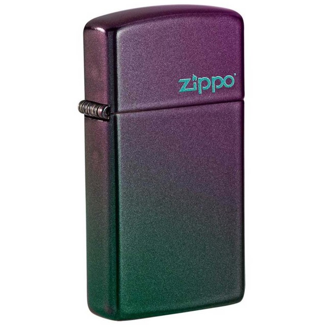 Zippo ジッポー スリム 玉虫色 イリデッセント ジッポ ロゴ Slim Iridescent Zippo Logo 49267ZL メール便可