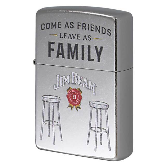 Zippo ジッポー ジムビーム ロゴ 酒 Jim Beam Barstools ライセンス品 46800 メール便可