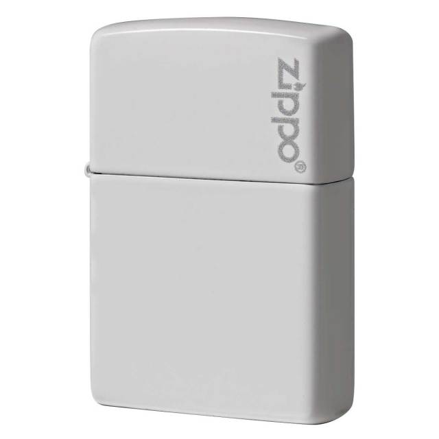 Zippo ジッポー 無地 ホワイト マット ジッポ ロゴ White Matte 塗装 214ZL メール便可