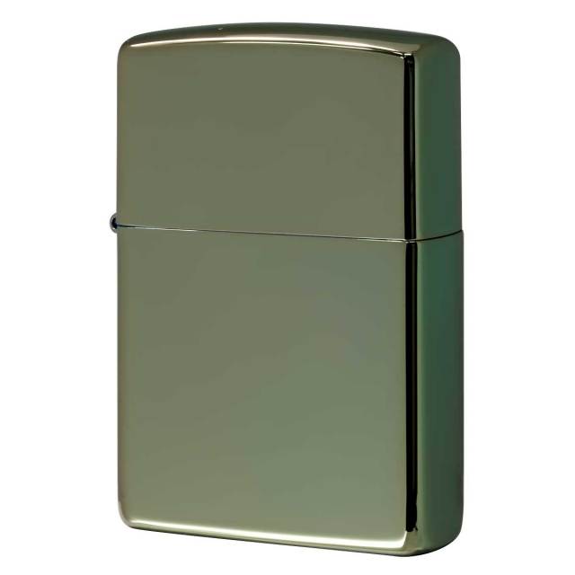 Zippo ジッポー 無地 グリーン High Polish Green 鏡面 ポリッシュ 28129 メール便可