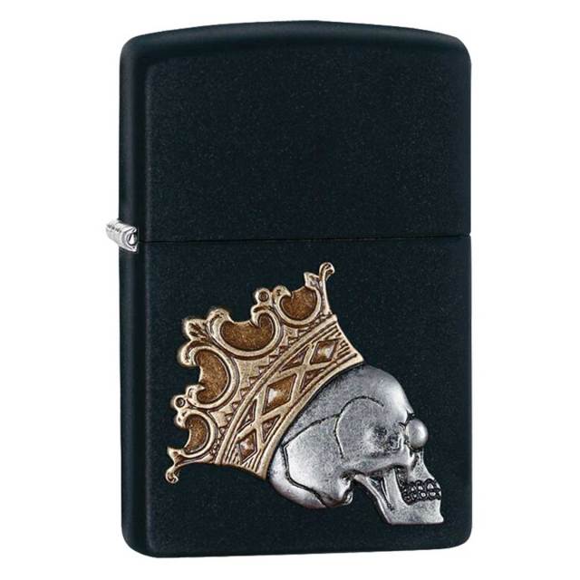 Zippo ジッポー King Skull Emblem スカルメタル 29100 メール便可