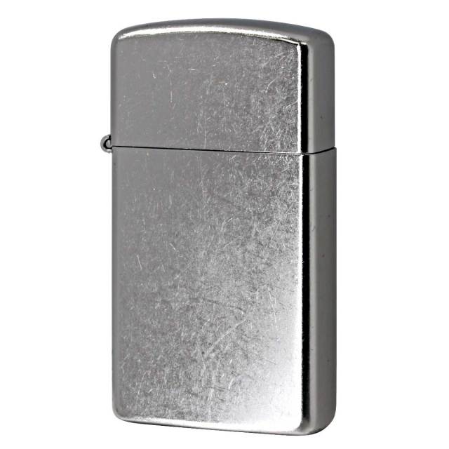 Zippo ジッポー スリム 無地 ストリートクローム Street Chrome Slim No.1607 メール便可