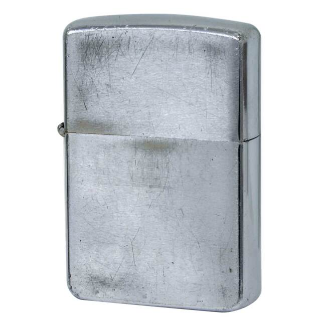 絶版/ヴィンテージ Zippo ジッポー 中古 1966年製造 No.200 Brushed Chrome  [C]使用感あり傷汚れあり