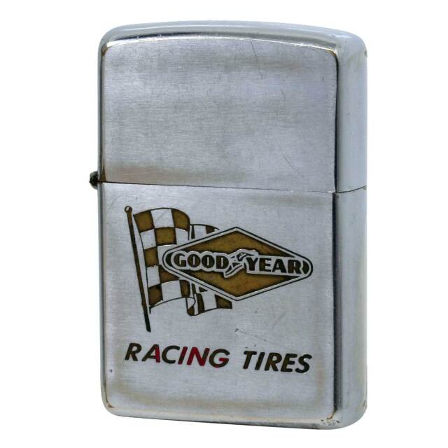 絶版/ヴィンテージ Zippo ジッポー 中古 1968年製造 GOOD YEAR RACING TIRES  [C]使用感あり傷汚れあり