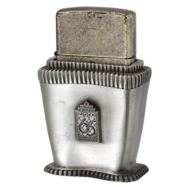 絶版/ヴィンテージ Zippo ジッポー 中古 1996年製造 限定生産 65周年記念 テーブルライター 卓上 65th Anniversary LIMITED EDITION Table Lighter  [B]使用感ありやや傷汚れあり