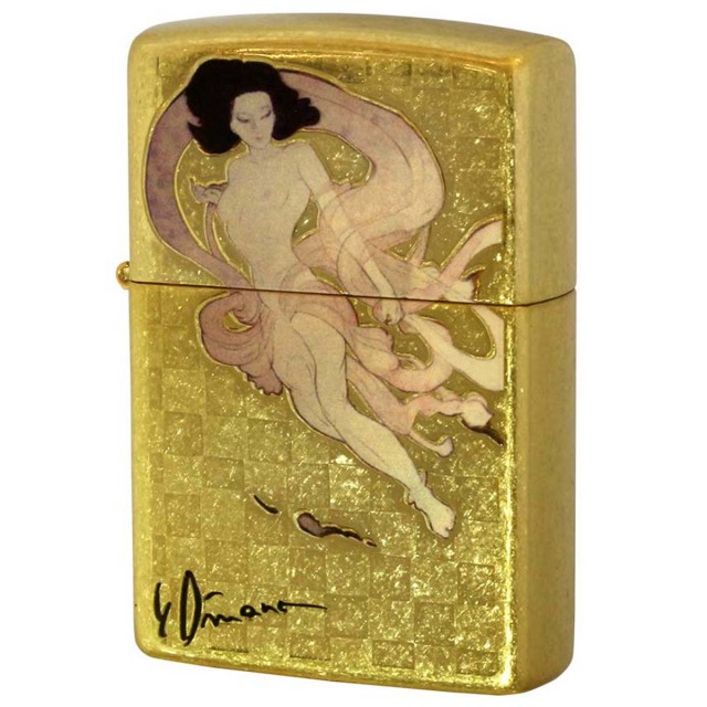 Zippo ジッポー 天野喜孝 Amano Yoshitaka 雷神 金メッキバレル 80212